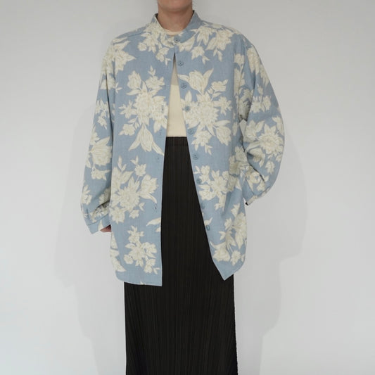 90s Flower Pattern Shirt Made in USA