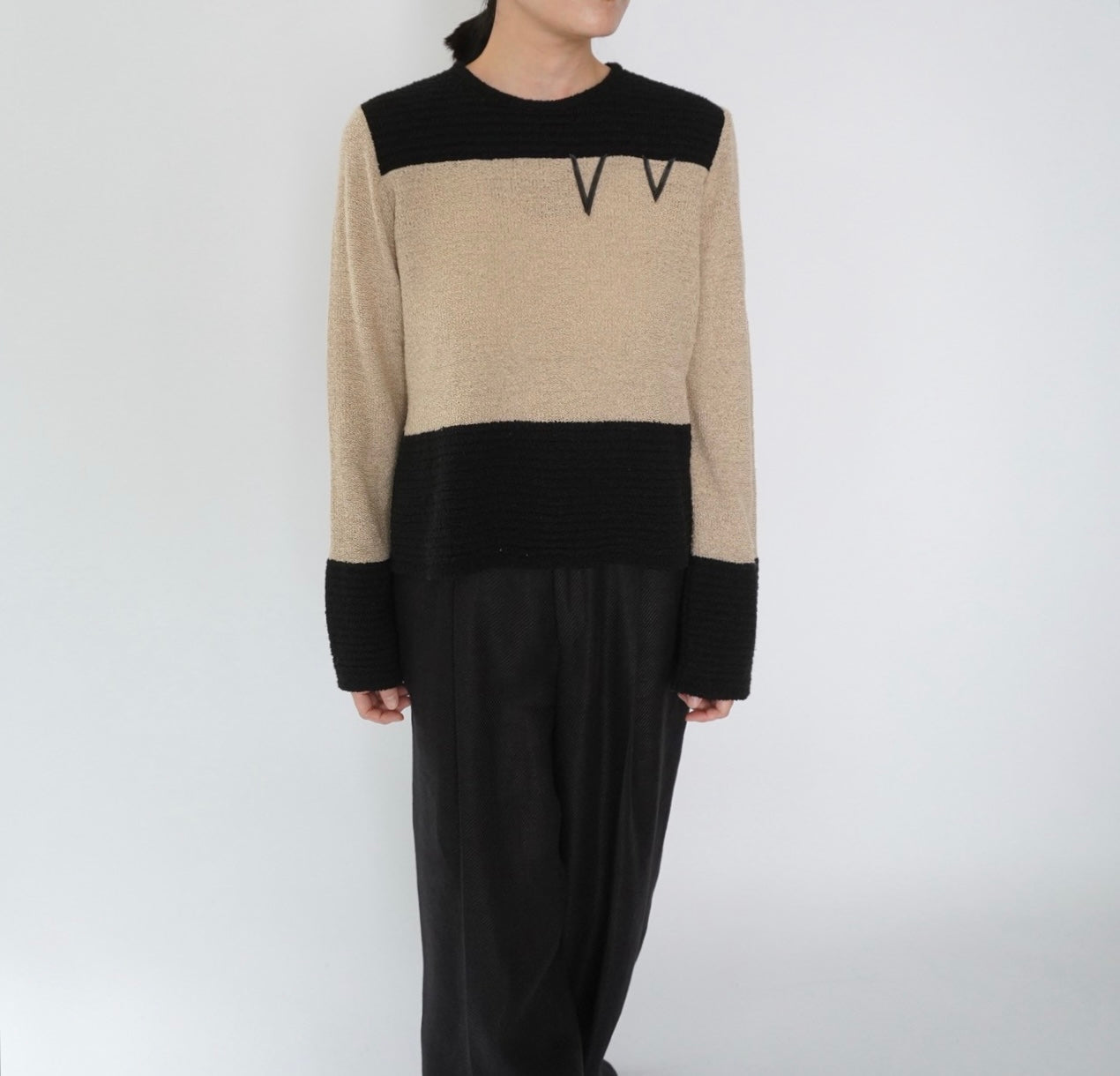 90s Two Tone Design Top