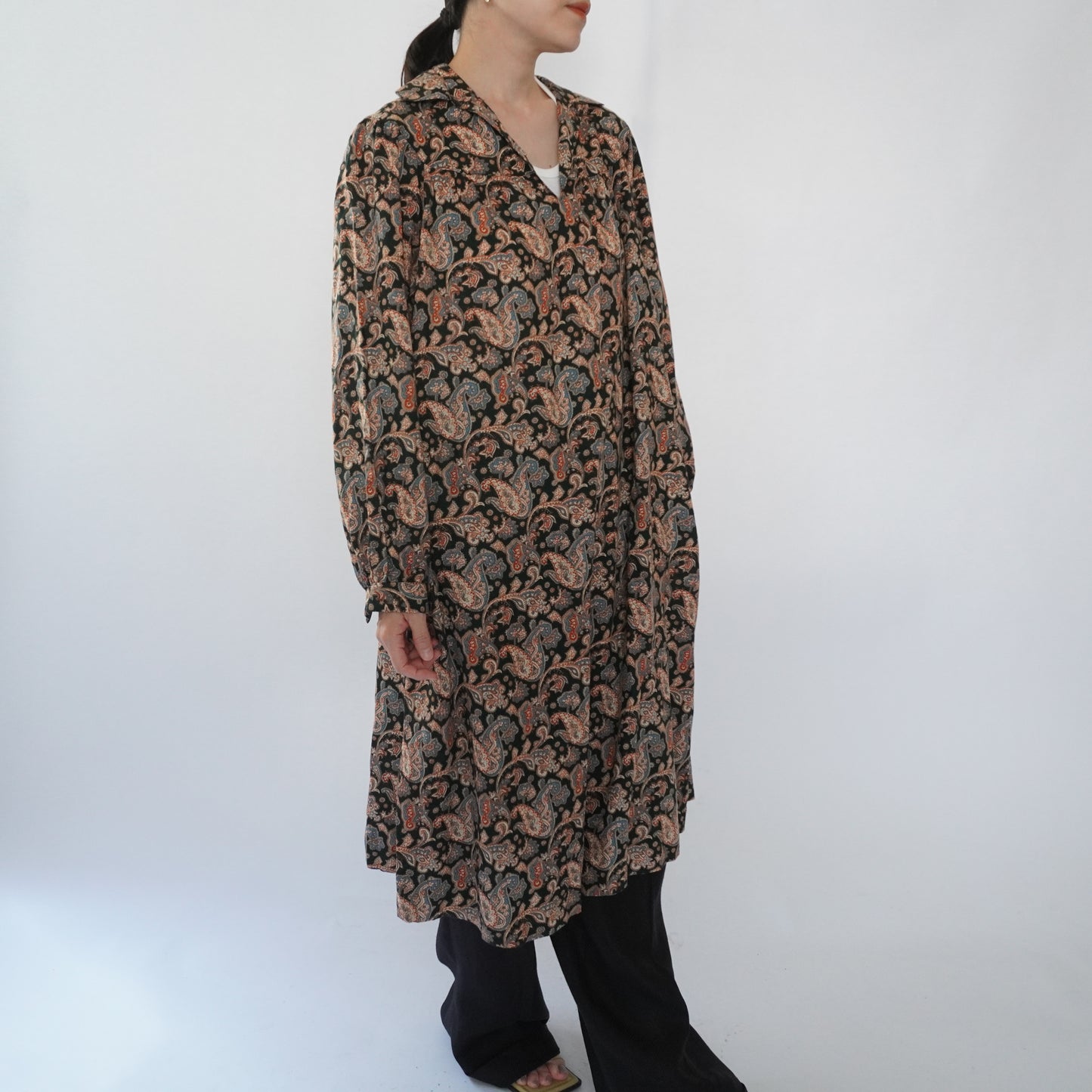 80s Printed Dress Made in Sweden