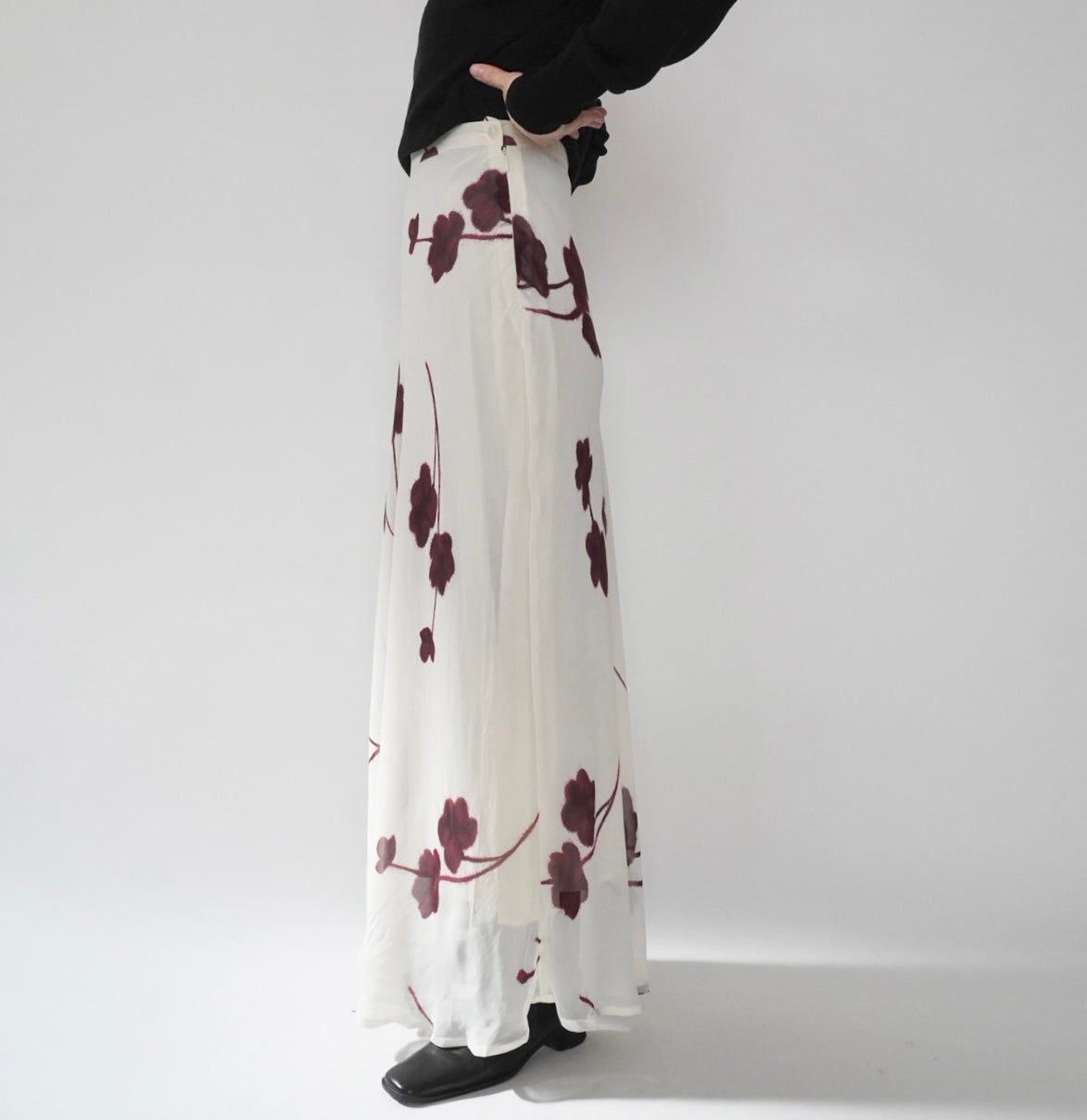 90s EURO Printed Skirt