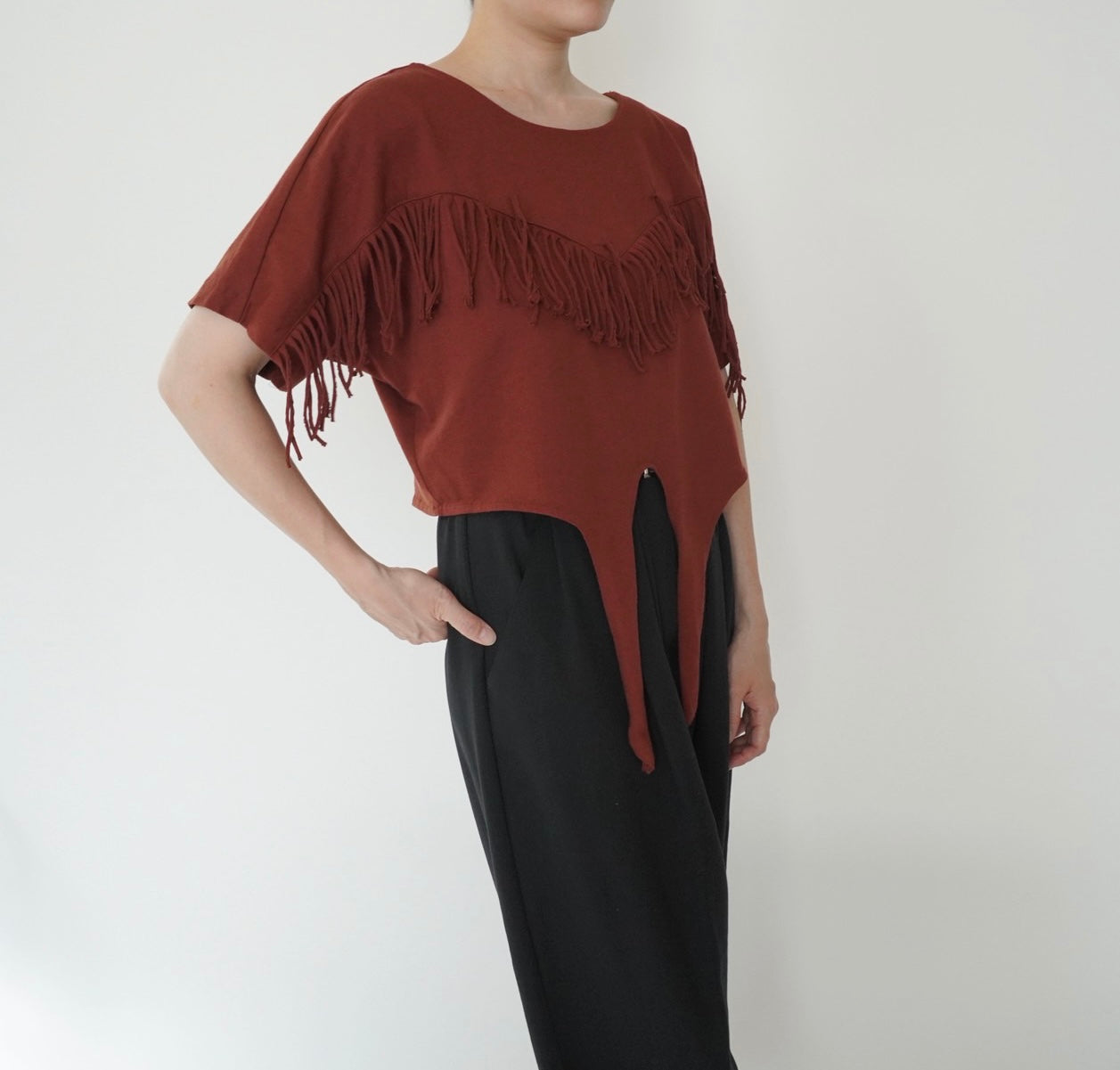 90s Fringe Design Top Made in USA