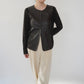 90s Faux Leather Top,Cardigan