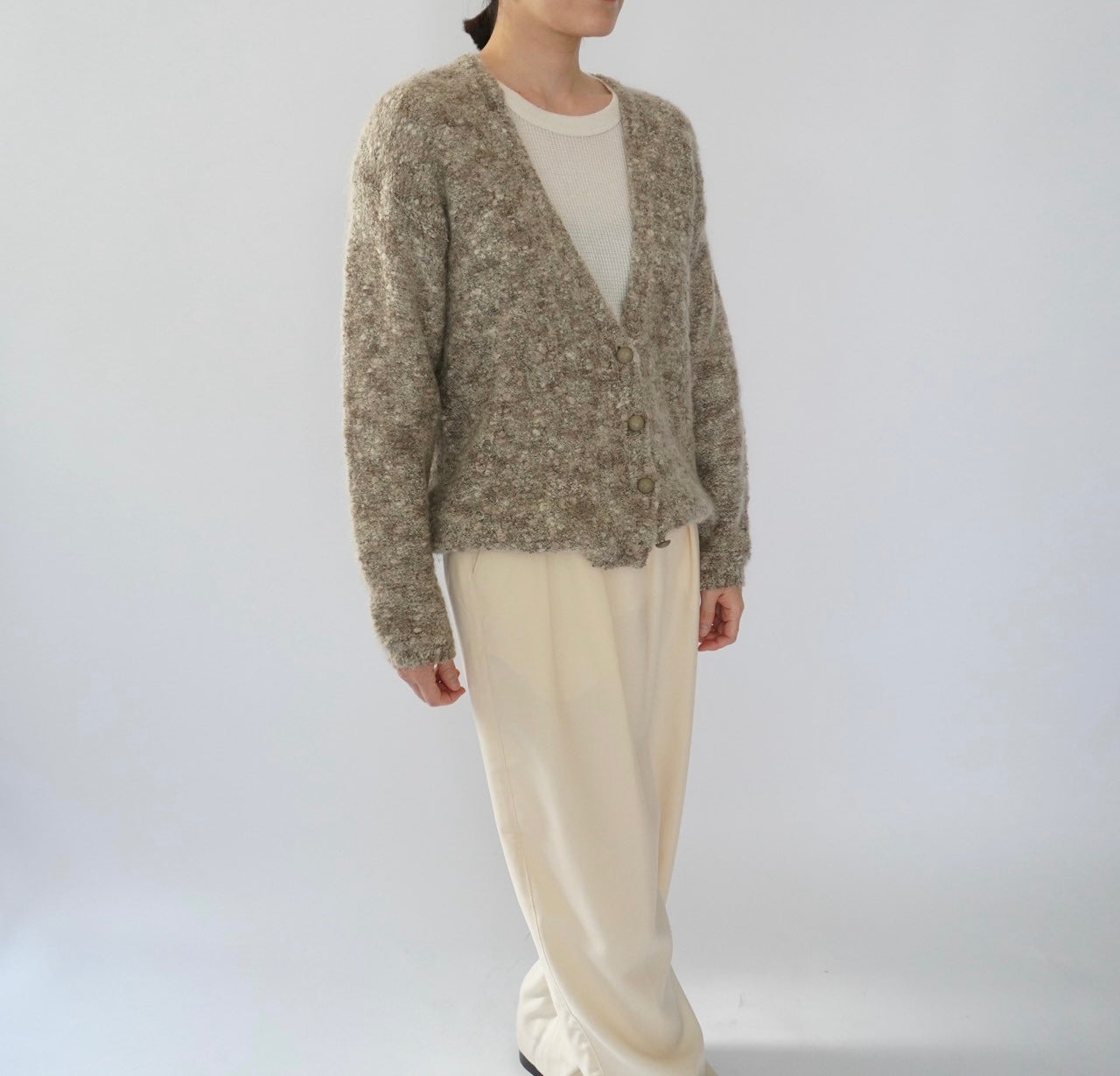 90s Mix Mohair Knit Cardigan