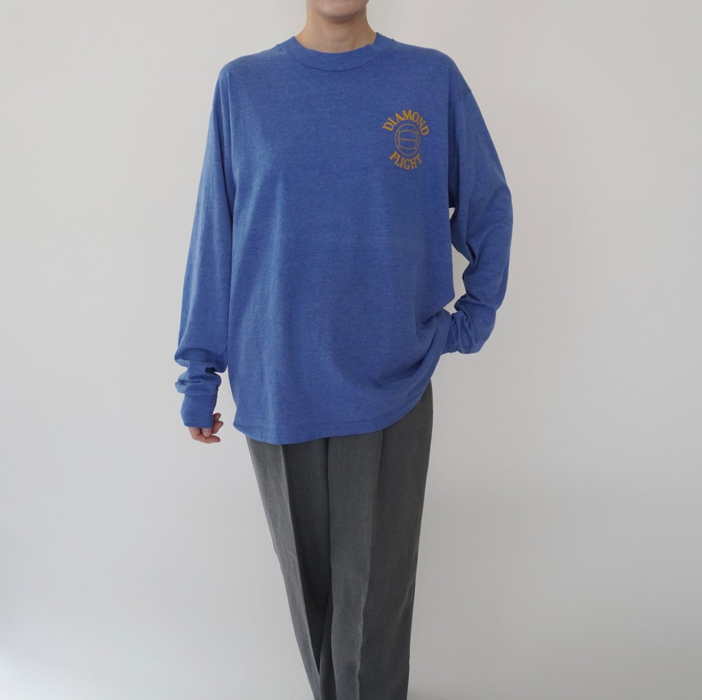 90s Printed Long T-shirt Made in USA