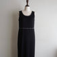 90s Black Sleeveless Dress Made in USA