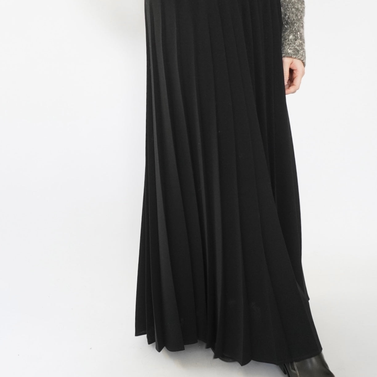 90s Maxi Pleats Skirt Made in USA