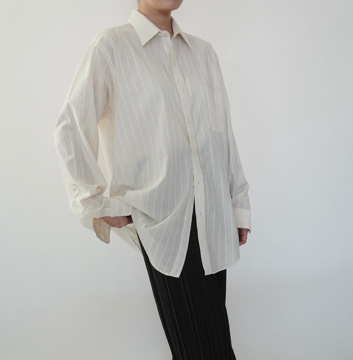 90s "Arrow" Striped Shirt Made in USA