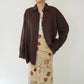 90s Brown Linen Shirt