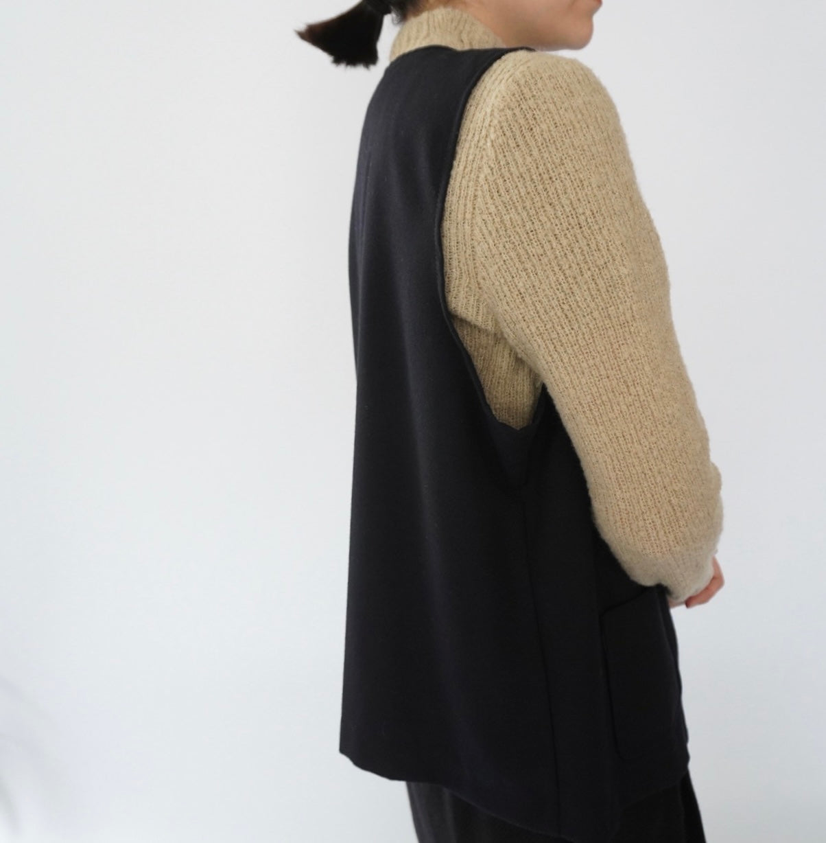 90s Navy Vest Made in Canada