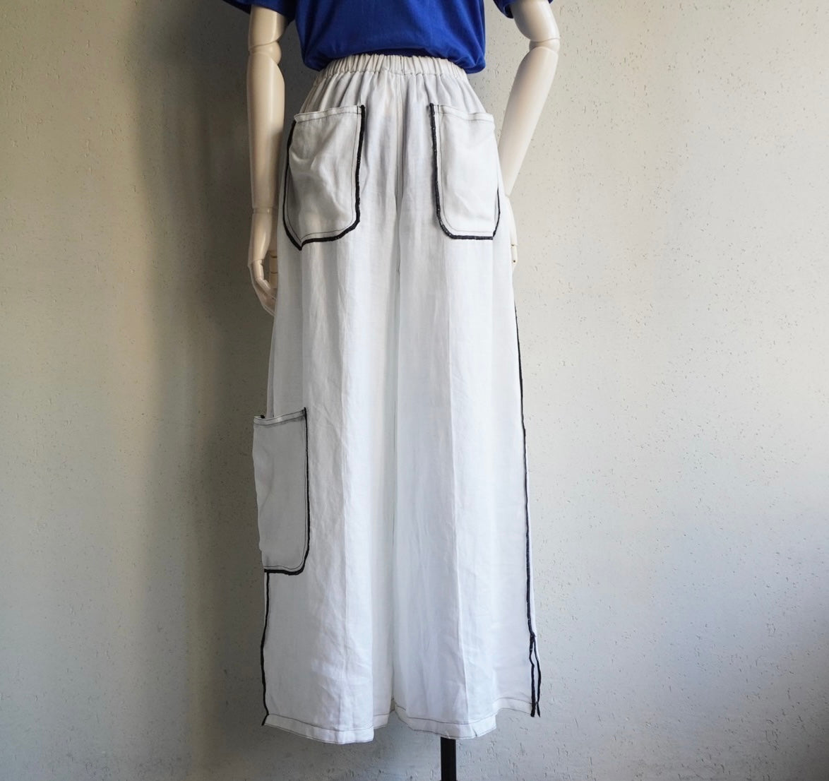 90s Linen Wide Pants