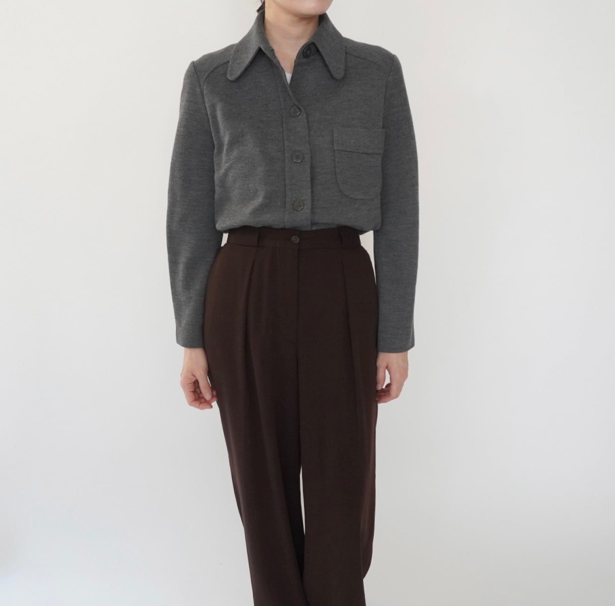 70s Gray Shirt Made in Sweden