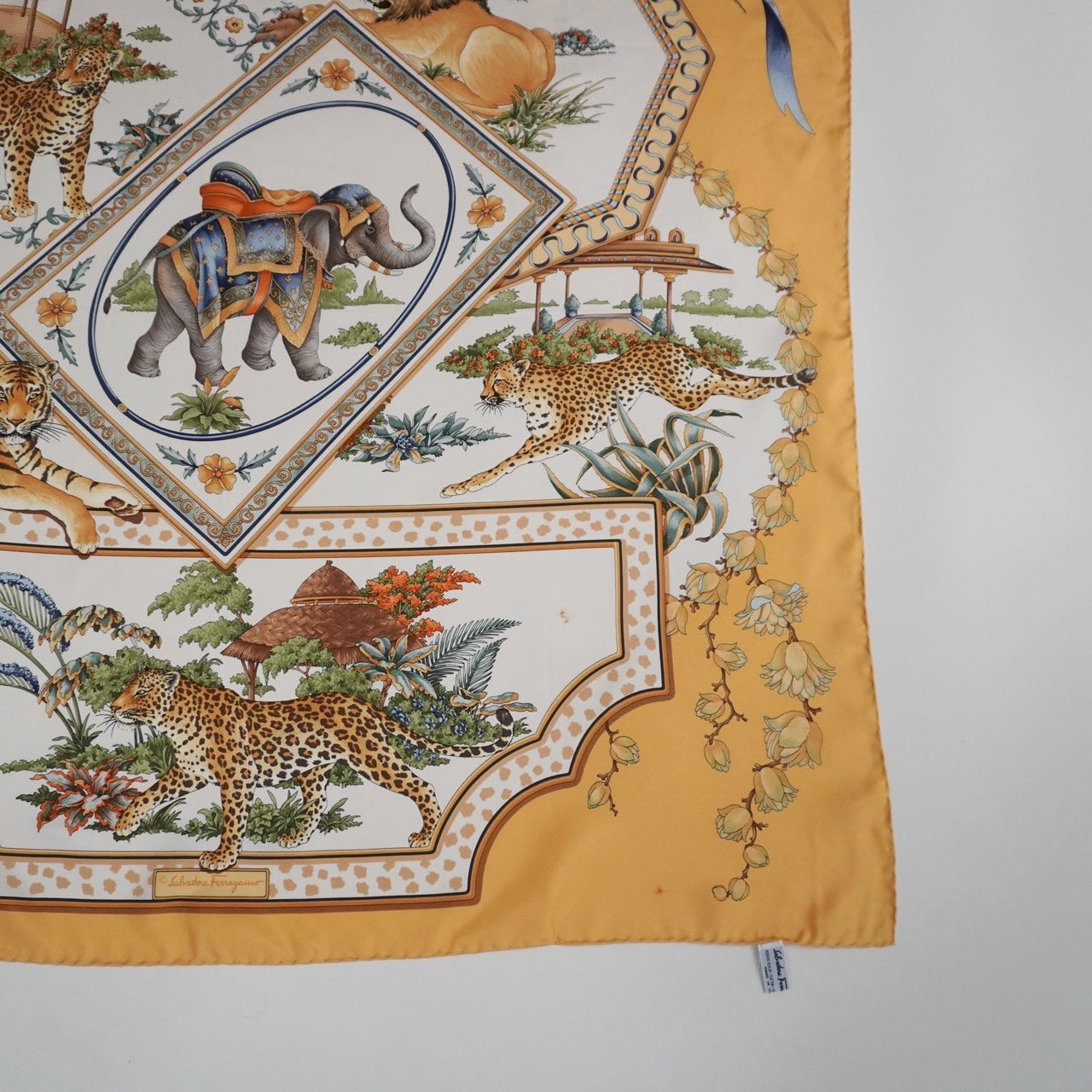”Salvatore Ferragamo” Silk Scarf Made in Italy