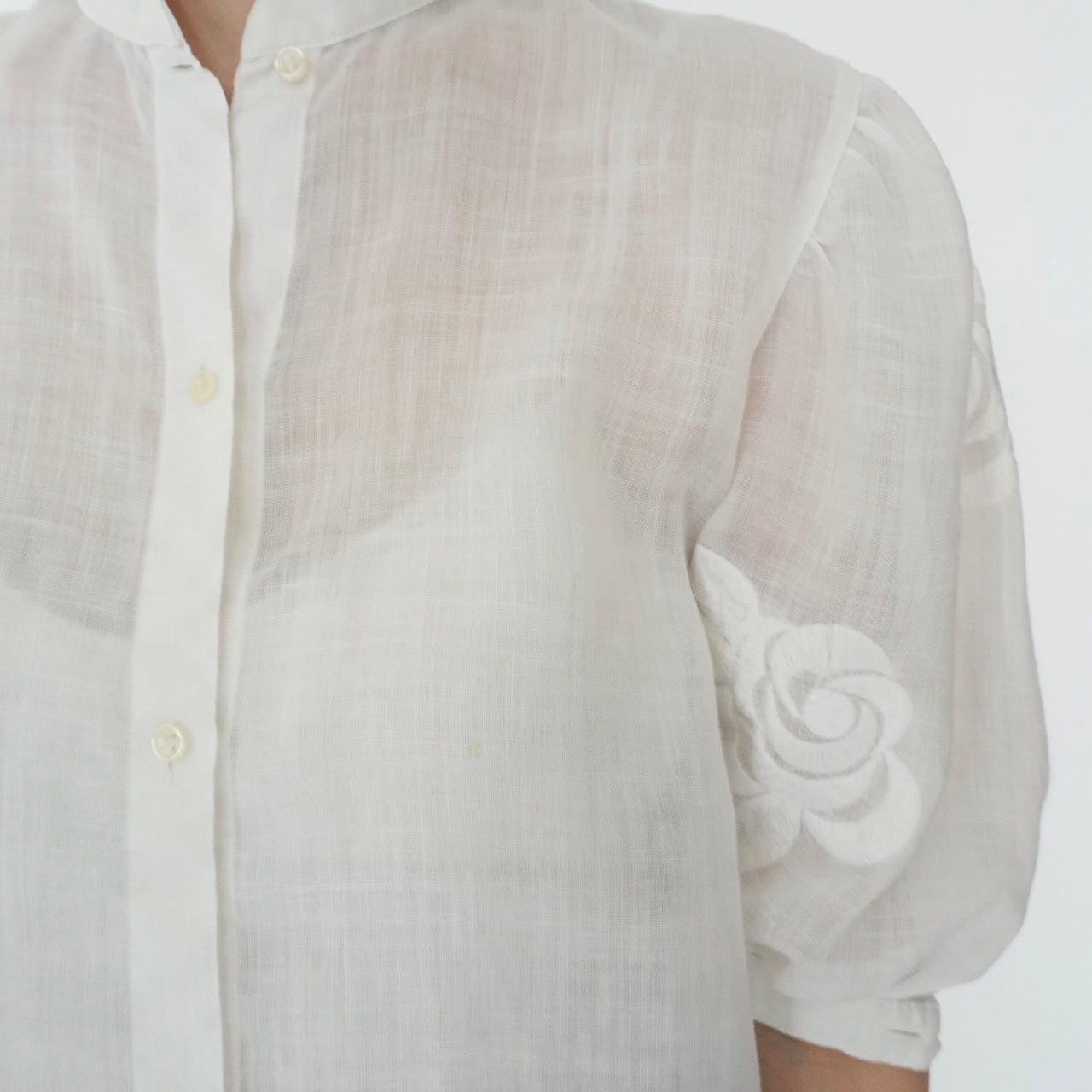 80s Embroidery Design Shirt Made in Italy