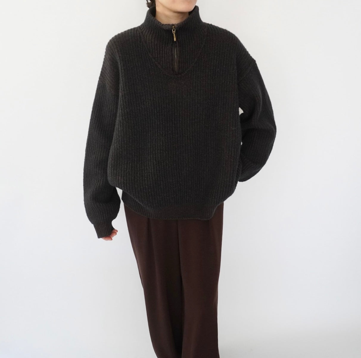 90s Half Zip Knit Made in Italy