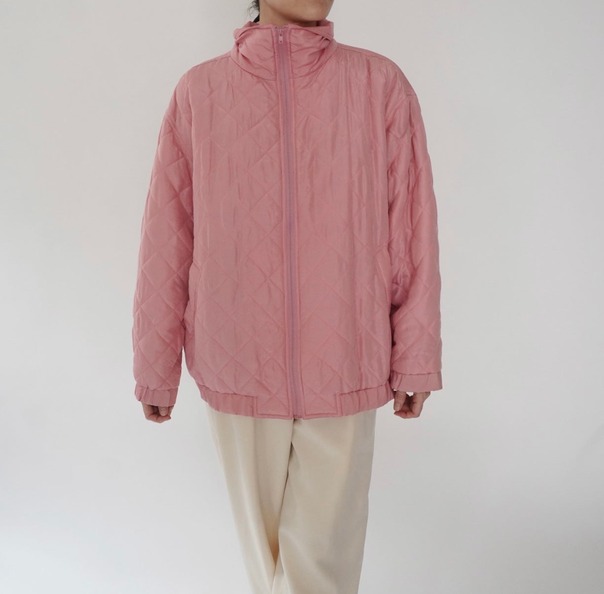 90s Silk Quilted Jacket