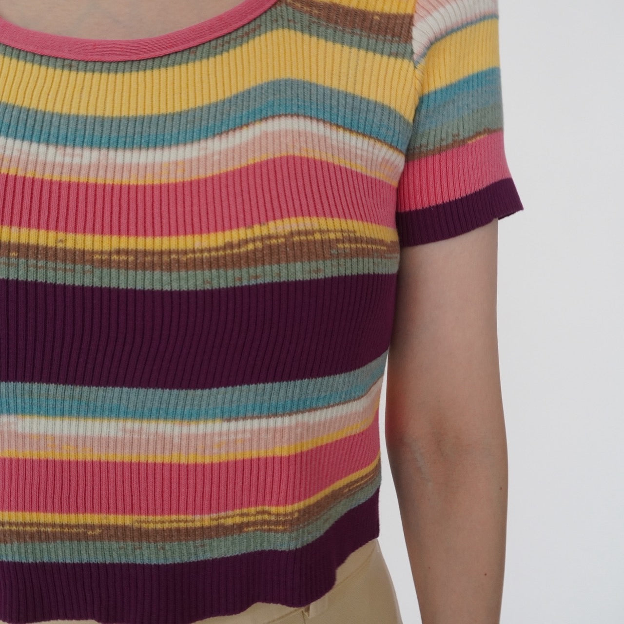 90s Multi Striped Top