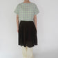 60s Plaid Boxy Blouse