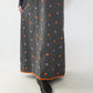 90s Wool Embroidery Maxi Skirt Made in Italy