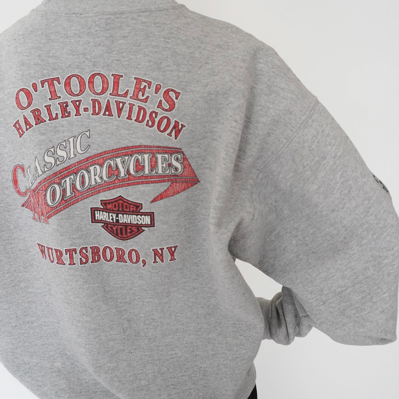 01s ”Harley-Davidson” Printed Sweater Made in USA