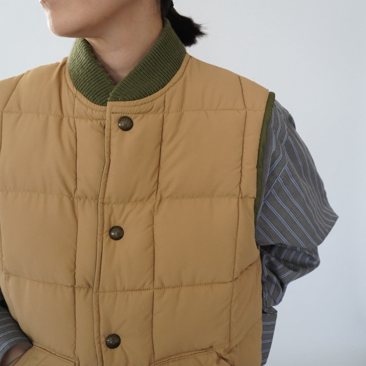 90s Quilted Reversible Vest