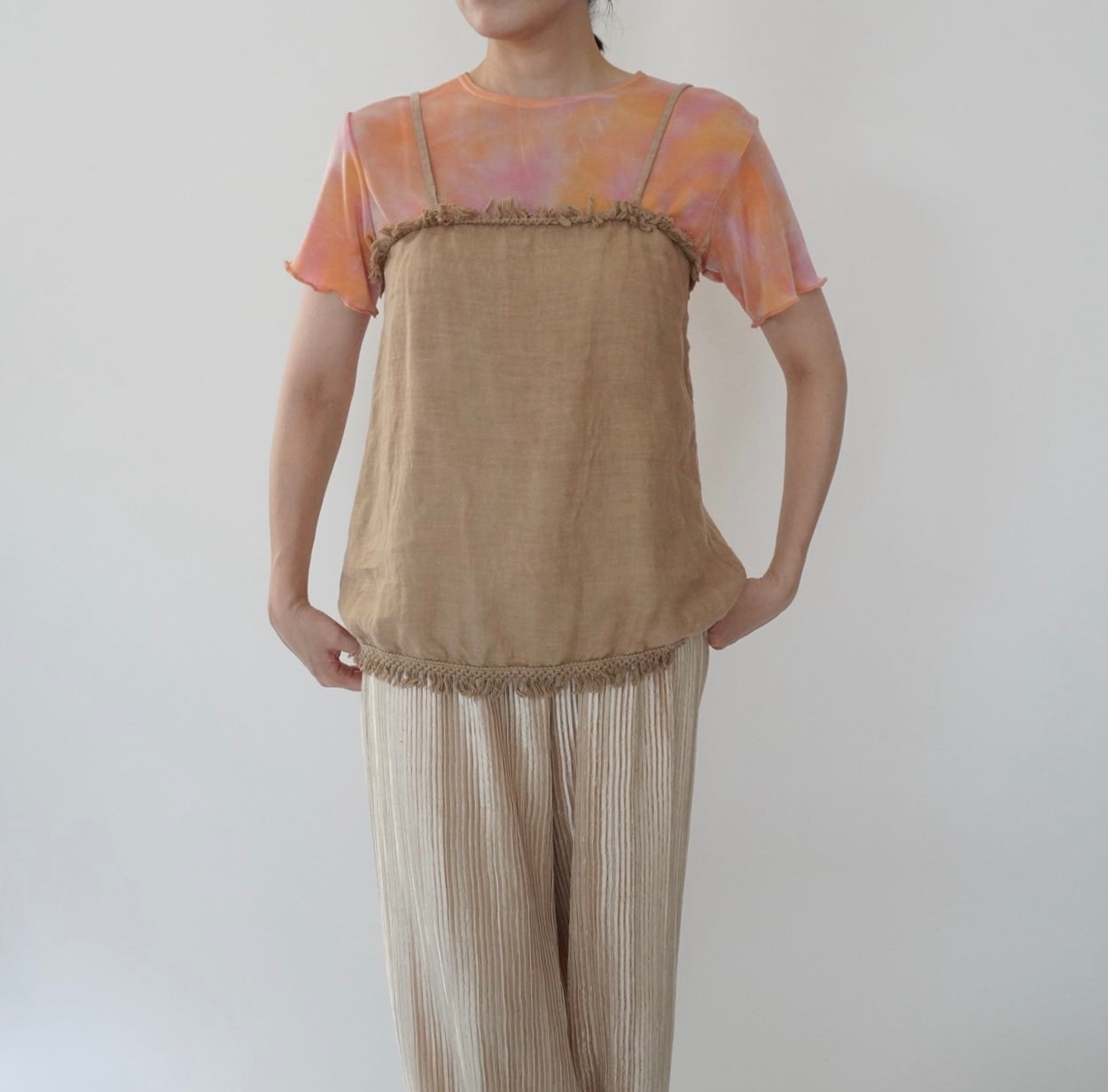 90s Fringe Camisole Top Made in Italy