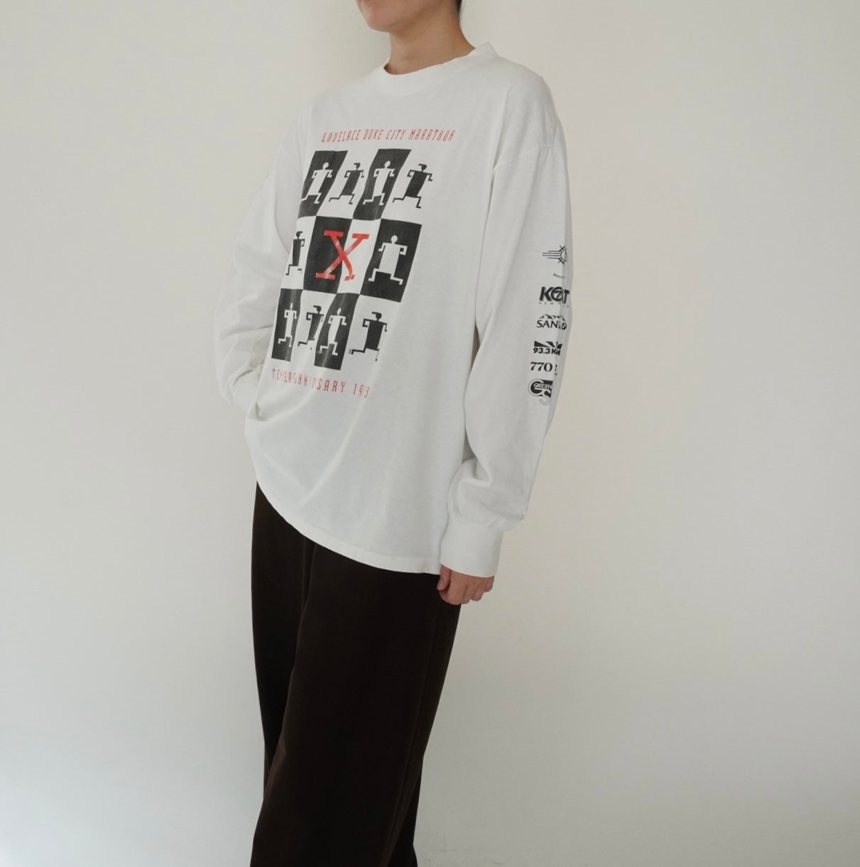 90s Printed Long Sleeves T-shirt Made in USA
