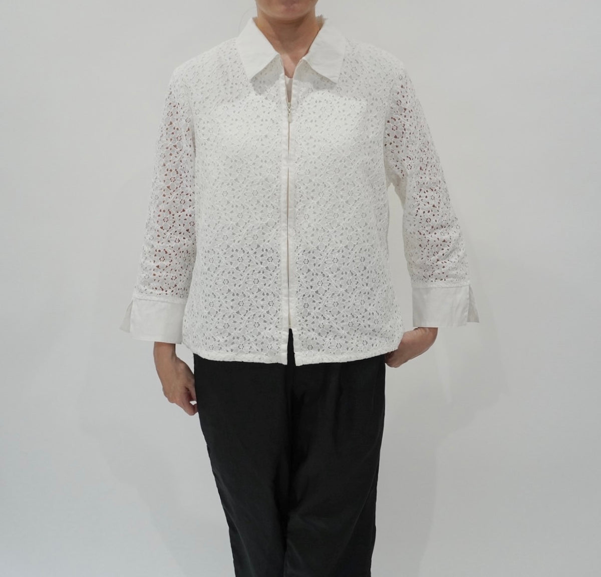 90s Cut Lace Shirt,Jacket Made in USA