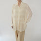 90s Pleated Design Shirt