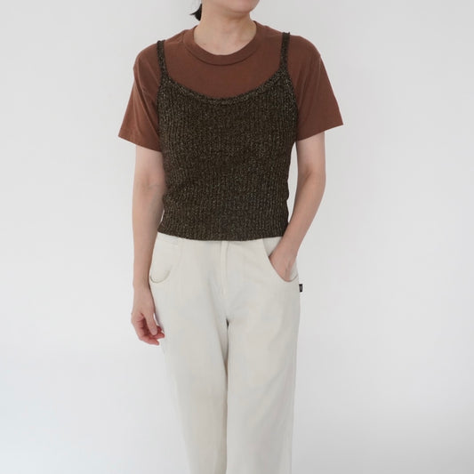 90s Camisole Ribbed Top Made in Italy