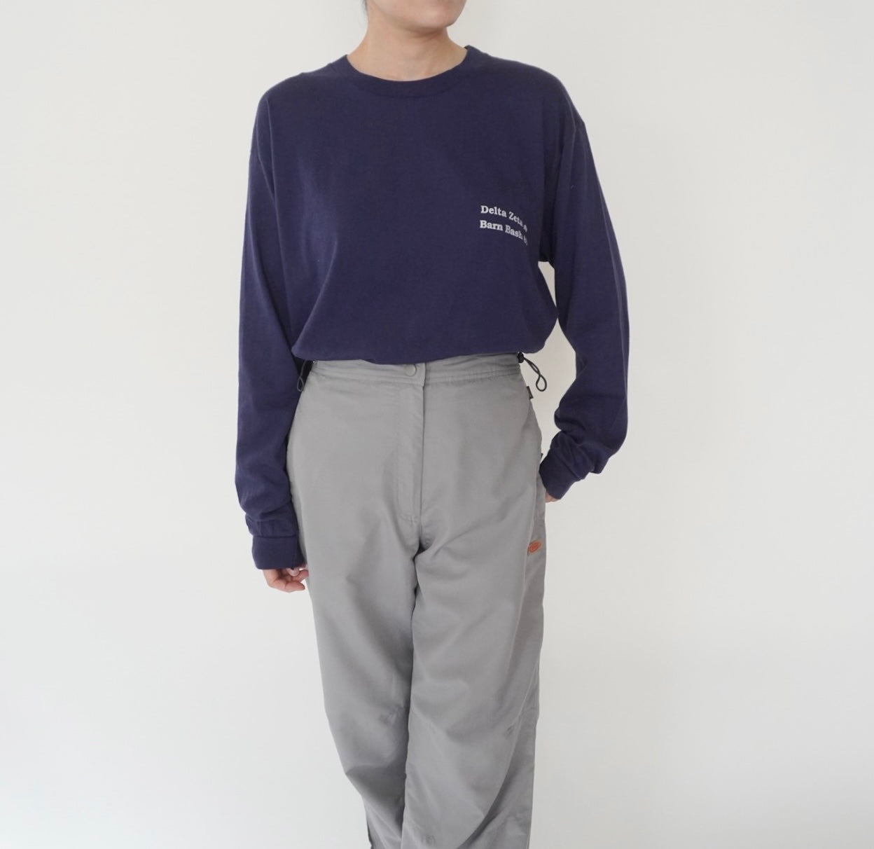 80s Printed Long T-shirt Made in USA