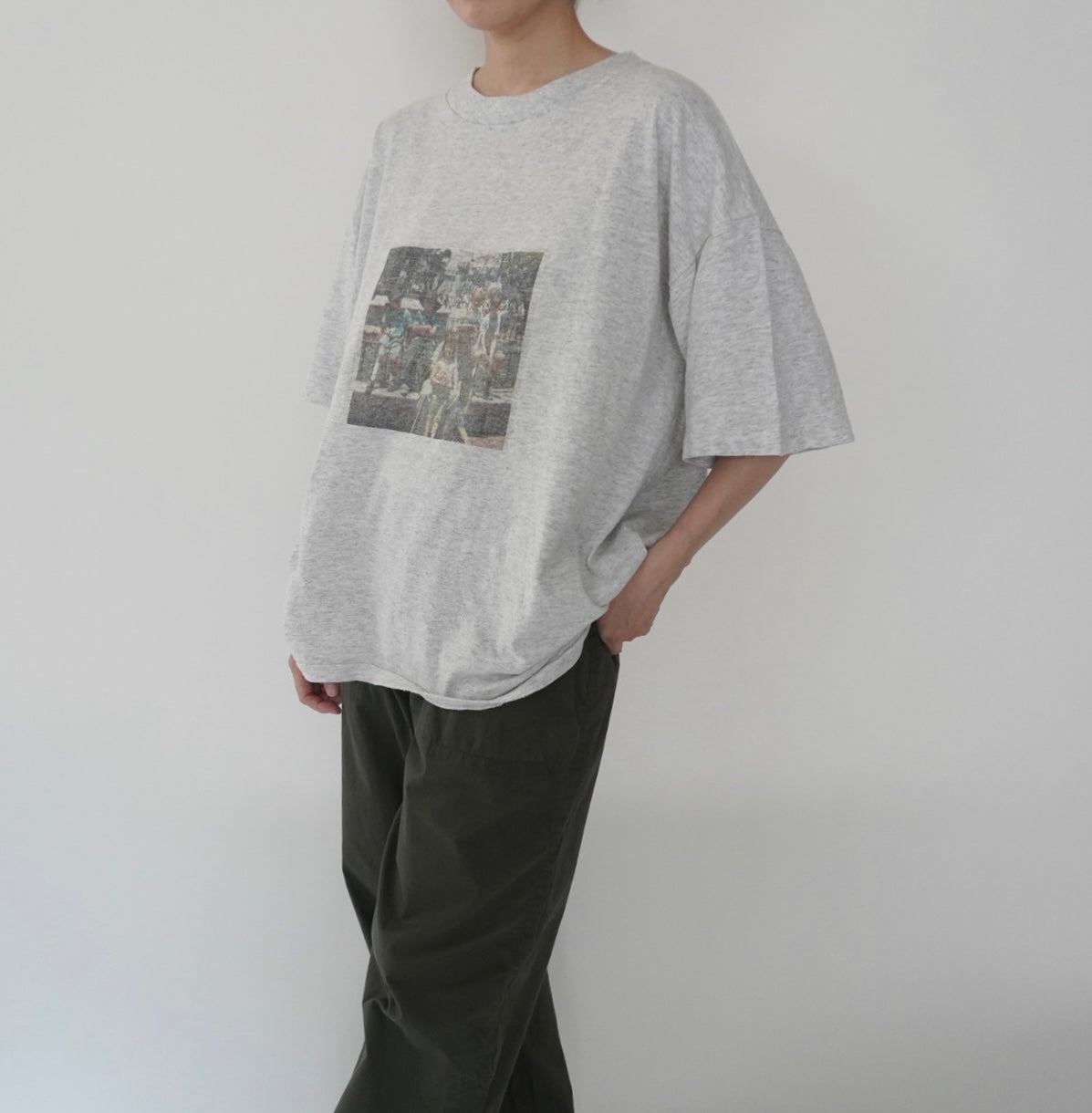 90s Photo Printed T-shirt Made in USA