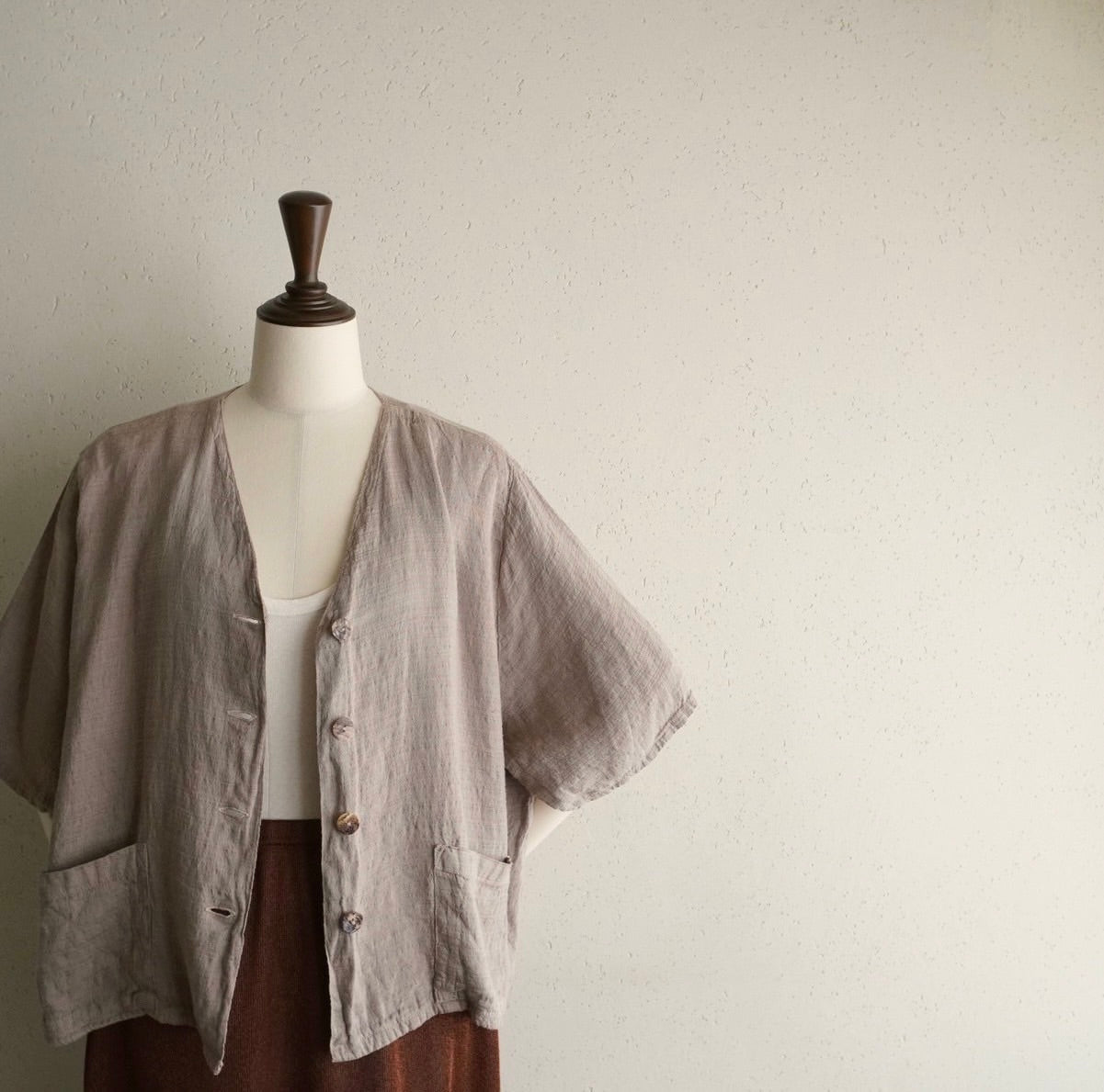 90s Linen Blouse Made in Italy