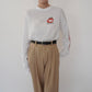 80s Printed Long Sleeves T-shirt Made in USA
