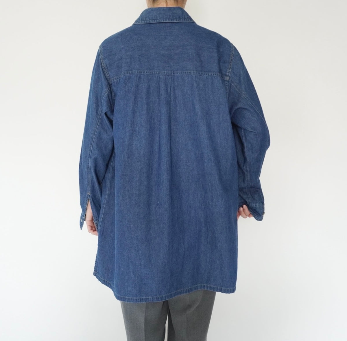 90s Denim Long Shirt
