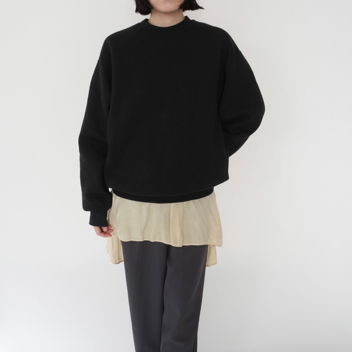 90s Black Sweater Made in USA