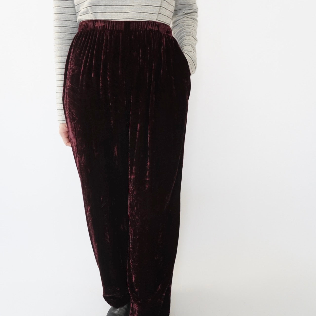 90s Velour Wide Pants