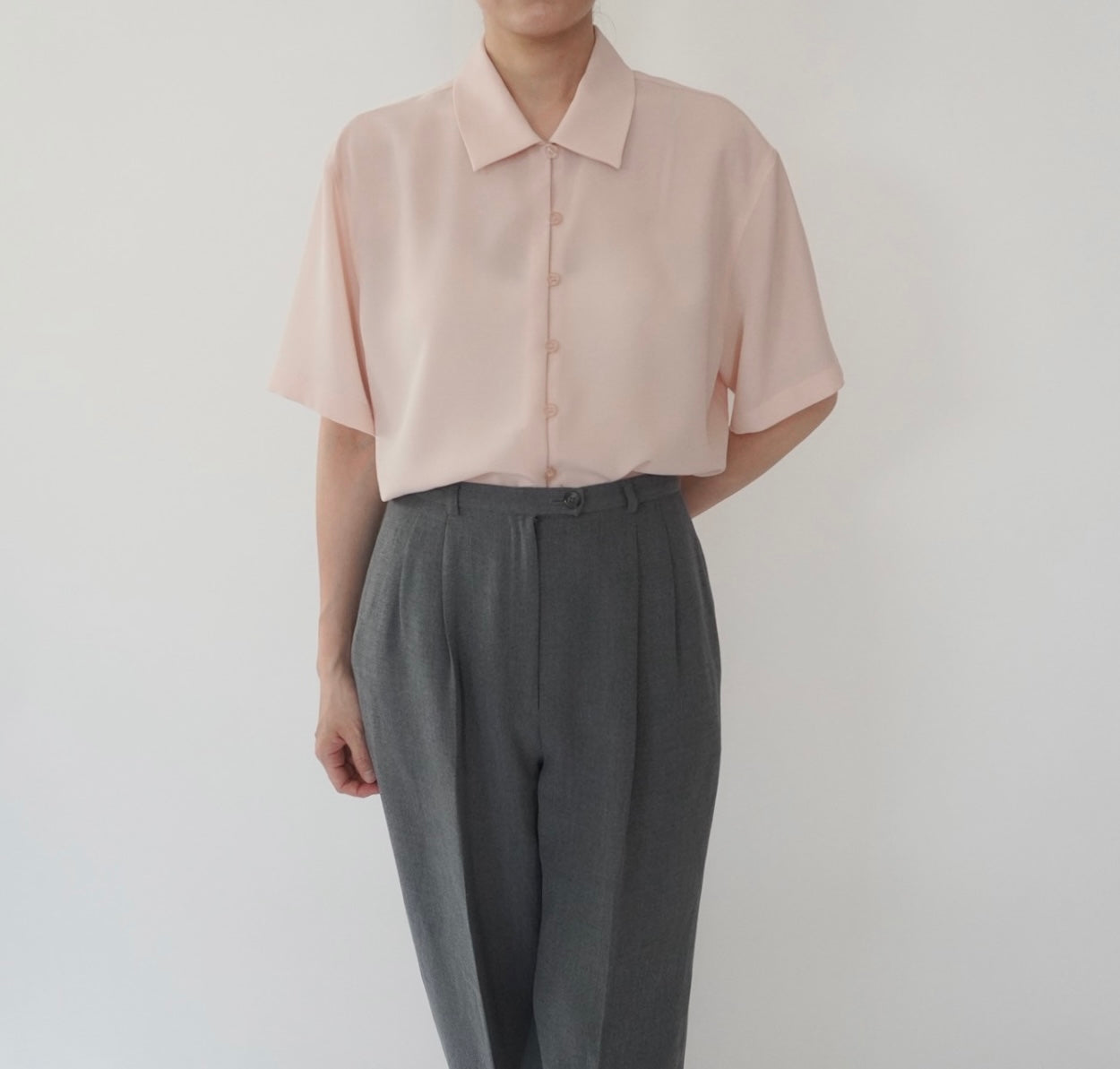 90s Light Pink Shirt