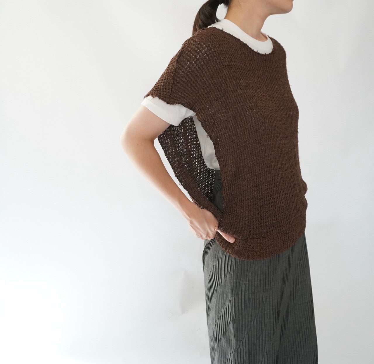 80s Woven Vest,Top