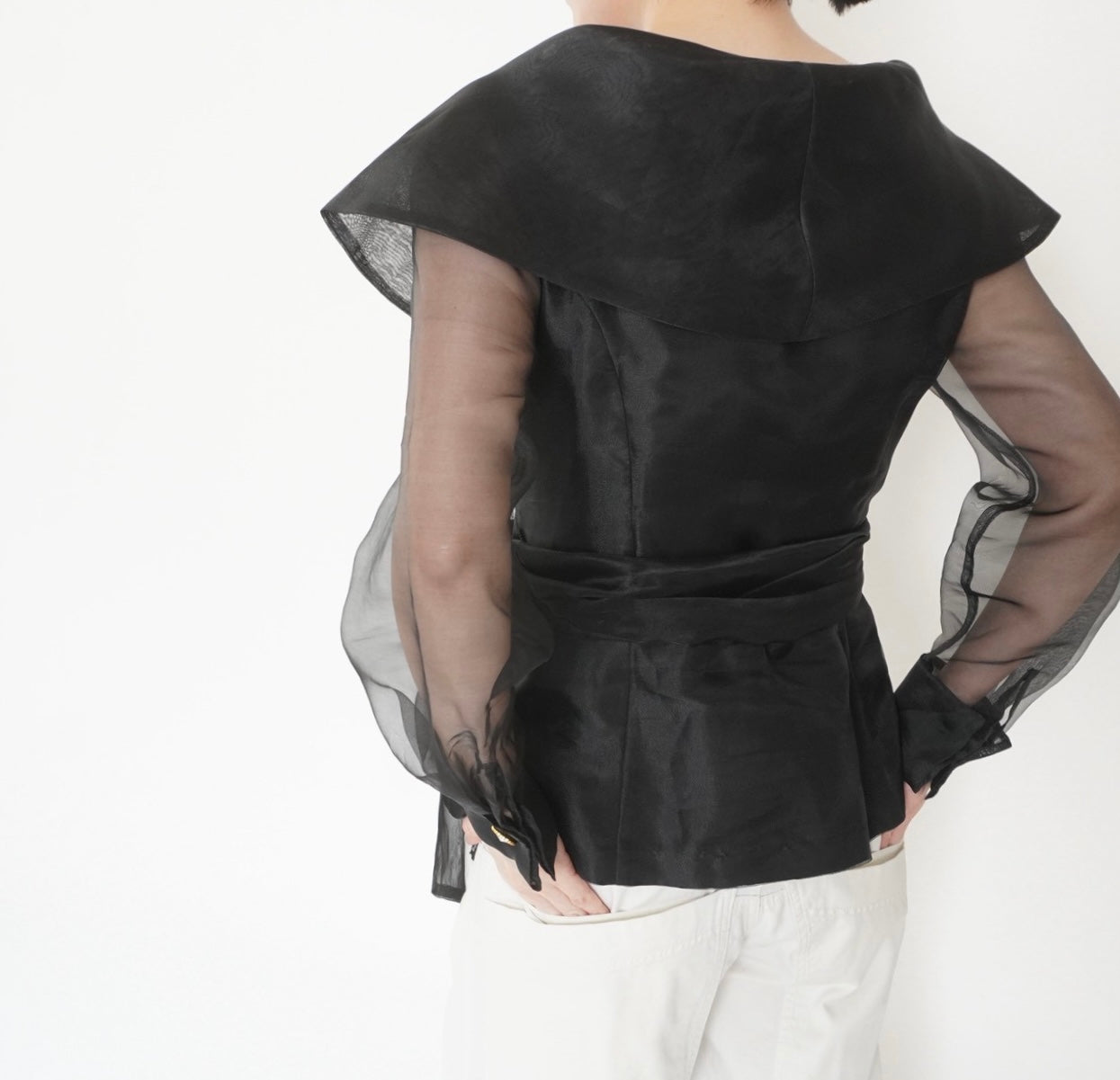 90s Sheer Design Blouse