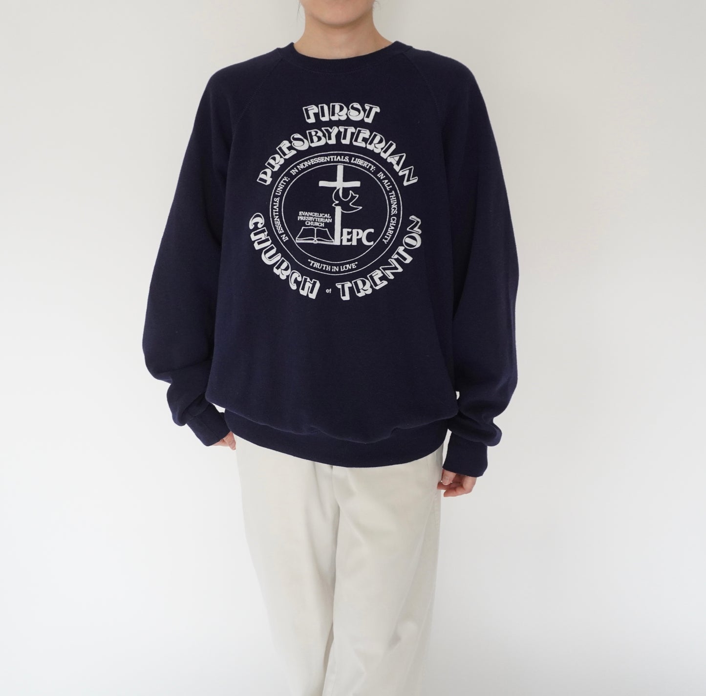 90s Printed Sweater Made in USA