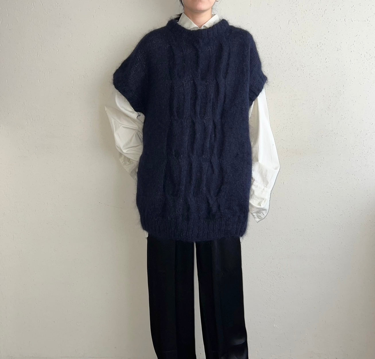 80s Navy Knit