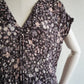 80s Printed Maxi Dress Made in USA