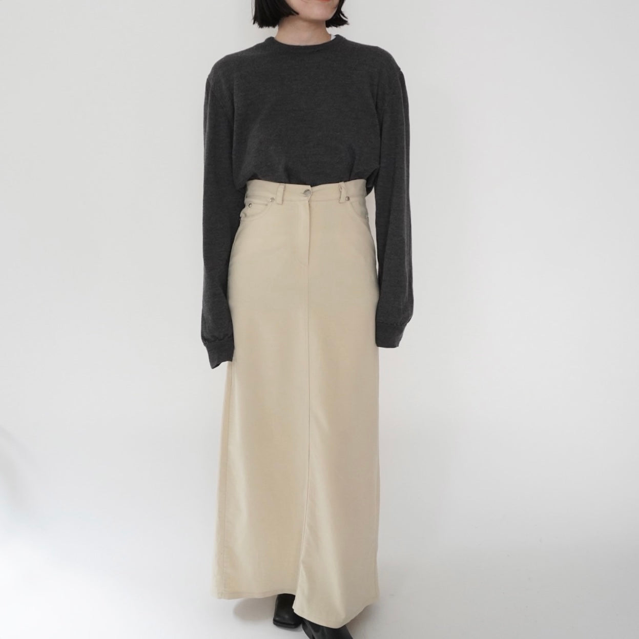90s Slit Maxi Skirt