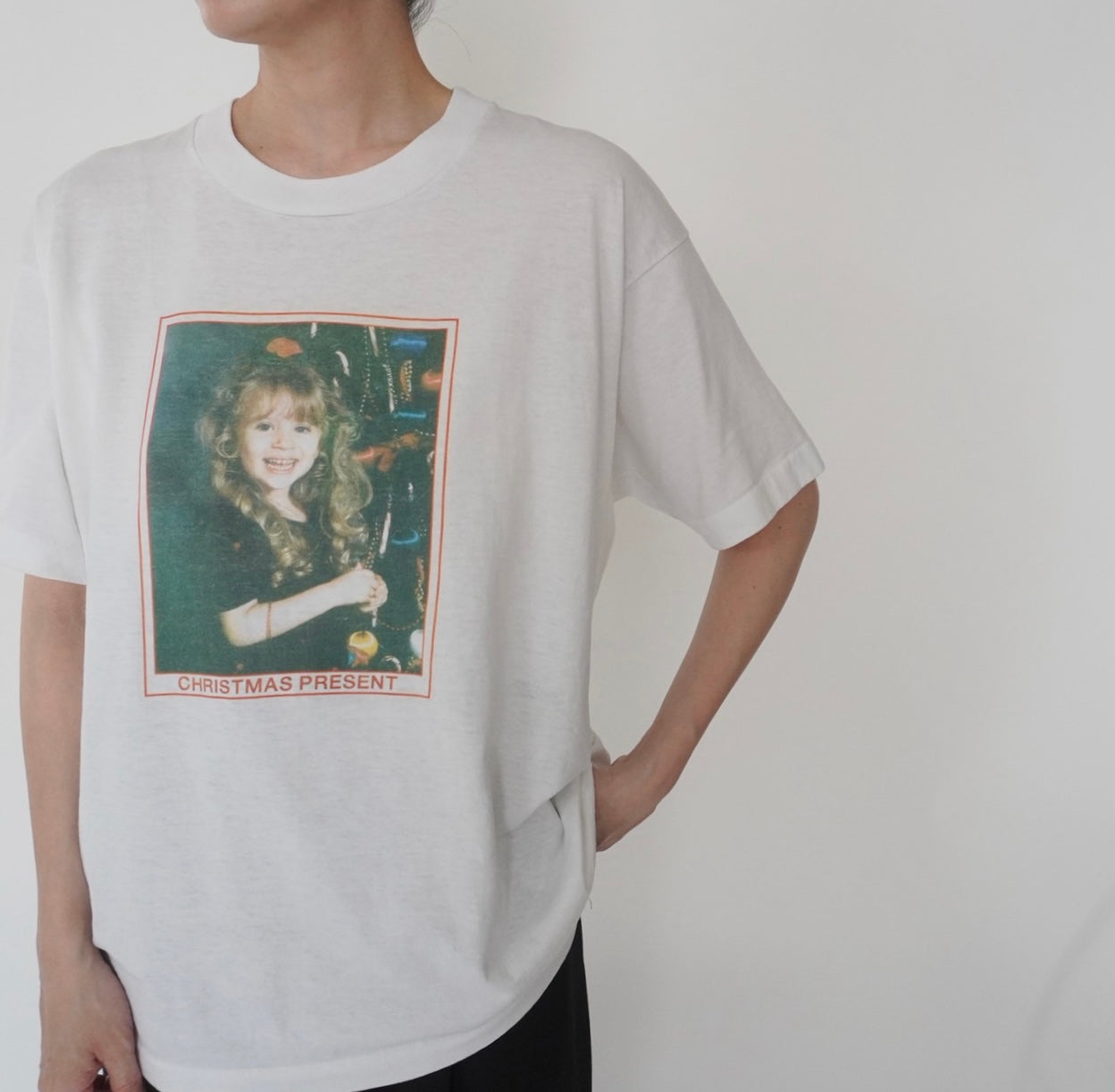 90s Photo Printed T-shirt Made in USA