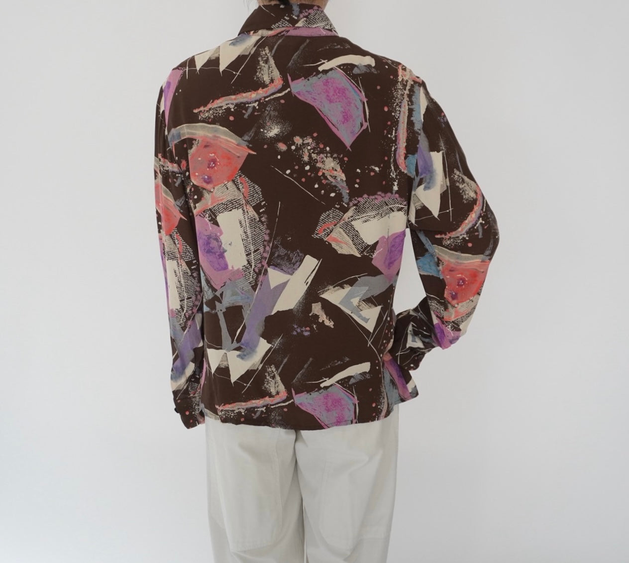 90s Rayon Printed Shirt
