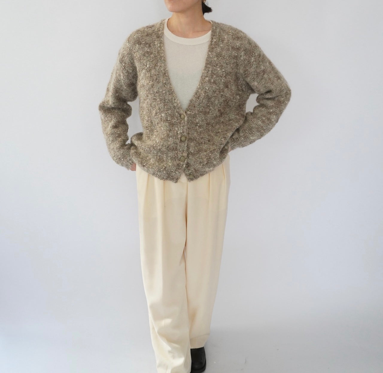 90s Mix Mohair Knit Cardigan