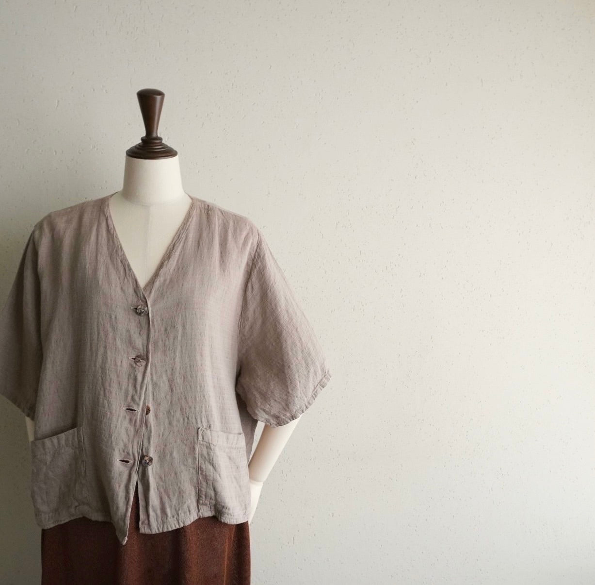 90s Linen Blouse Made in Italy