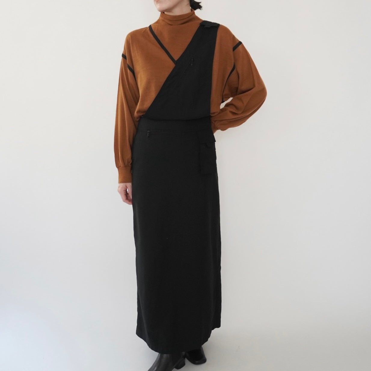 90s One Shoulder Design Dress