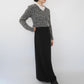 90s Black Maxi Skirt Made in USA