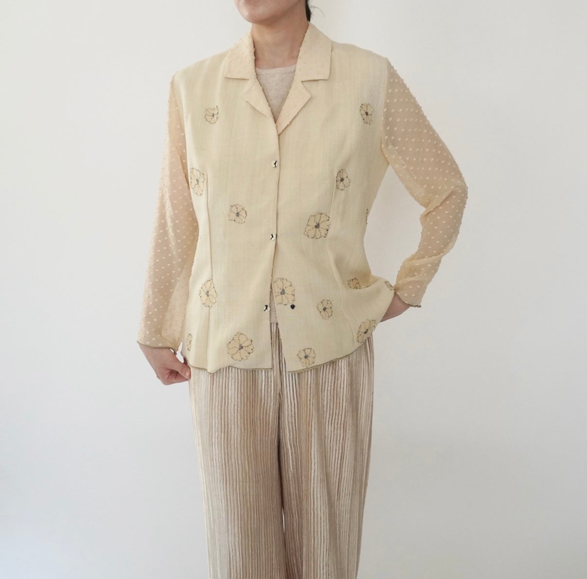 90s "Deborah Cross" Design Light Jacket